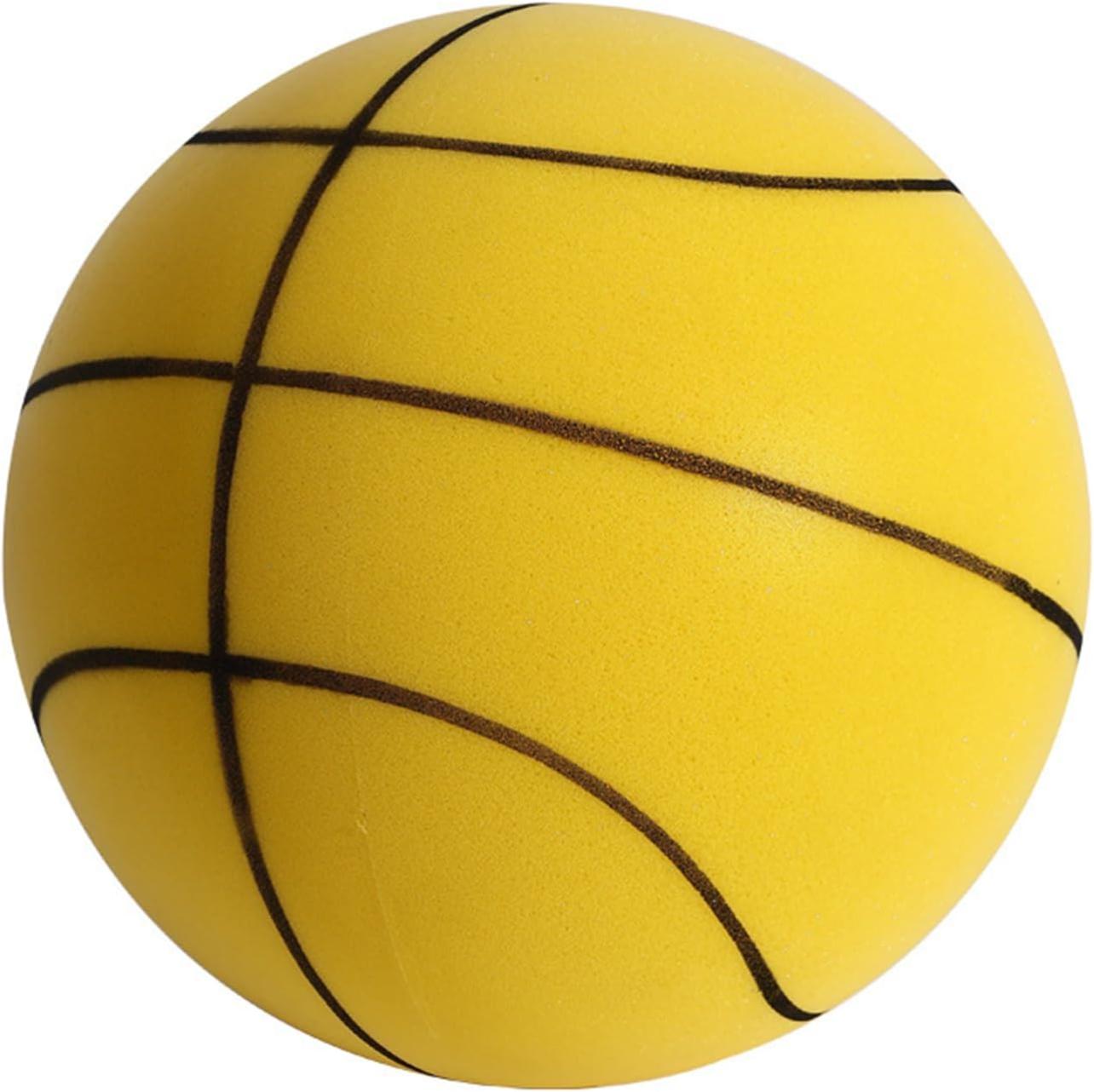 Ballon De Basket Silencieux En Mousse PU - Haute élasticité, Sans Bruit - Pour Intérieur/extérieur - Avec Housse