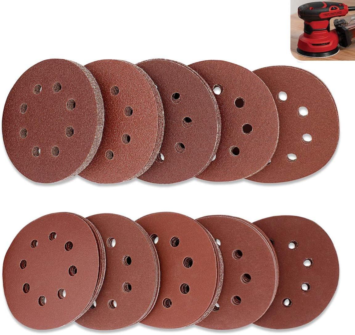 Lot De 50 Feuilles De Papier Abrasif Assorties De 1/4 De Grain 80