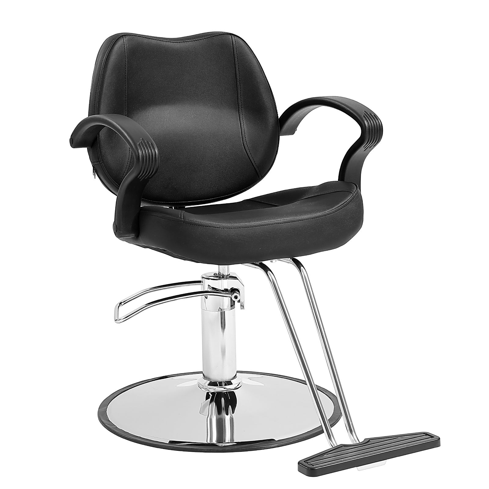 Vevor Chaise De Coiffeur Hydraulique Fauteuil Salon Coiffure Pivotant Charge Kg Hauteur