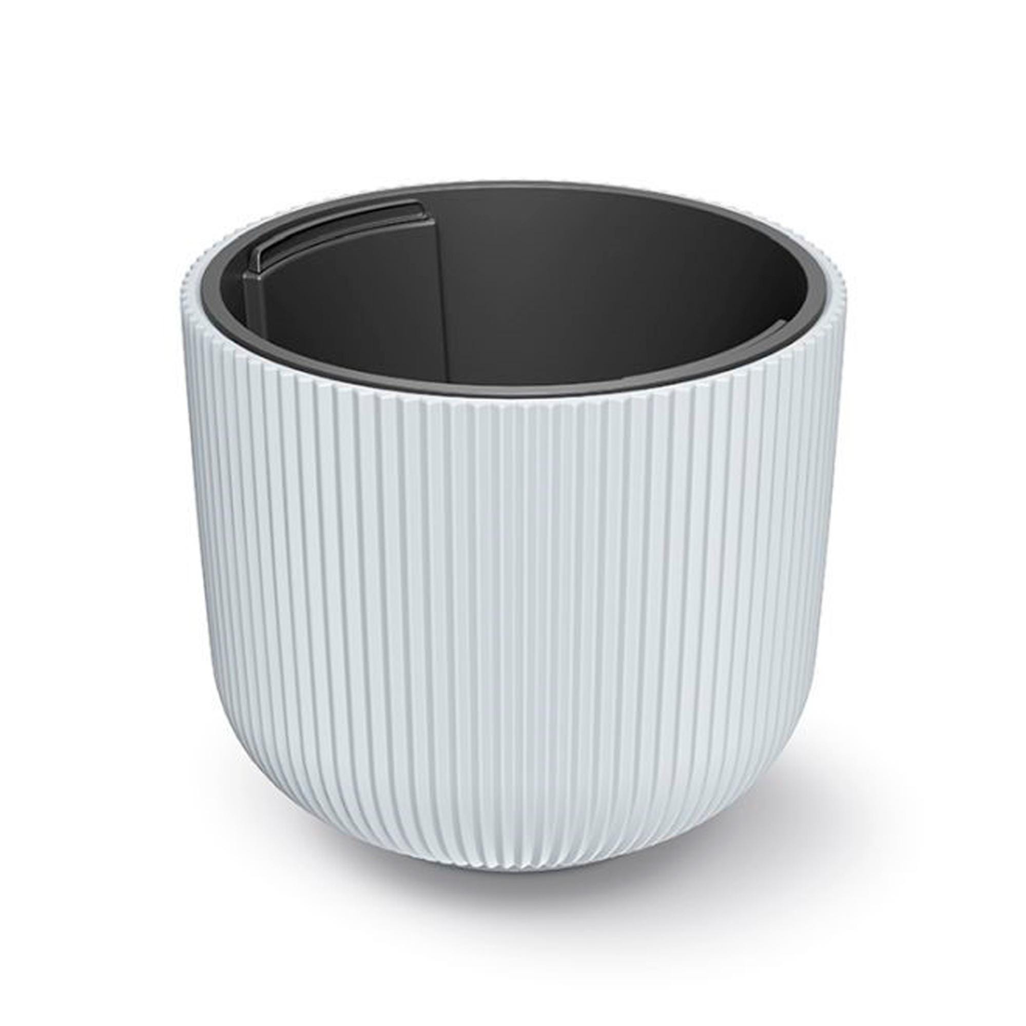 Vaso di fiori rotondo 28,2L Prosperplast Splofy in plastica in colore crema, 39,1 x 33 cm Vaso di fiori rotondo 28,2L Prosperplast Splofy in plastica in colore crema, 39,1 x 33 cm