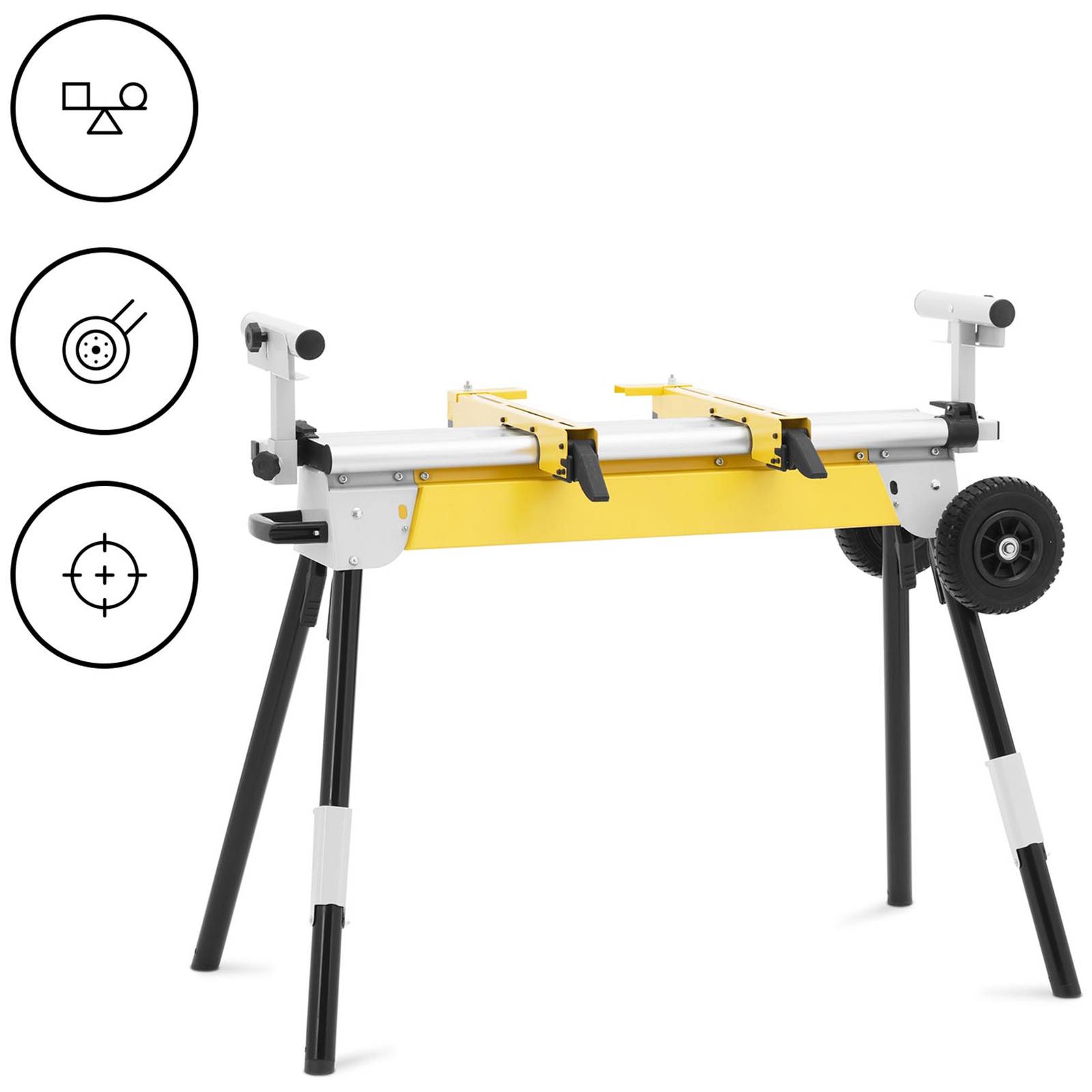 Support de scie à onglet - MSW - Capacité de charge : 150 kg - Longueur ...