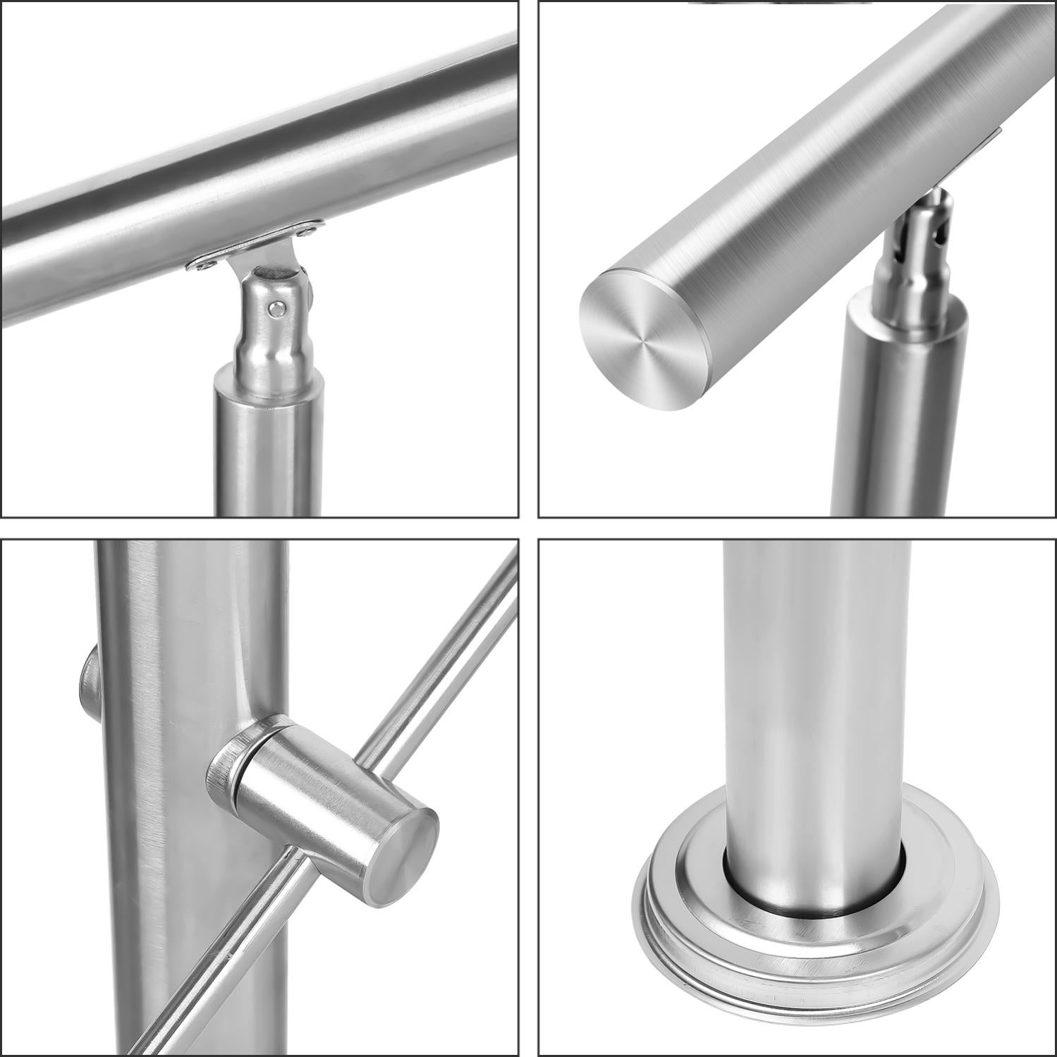 Pasamanos Stahligator Acero Inoxidable V2A 42,4 Mm 240K Pared De Suelo