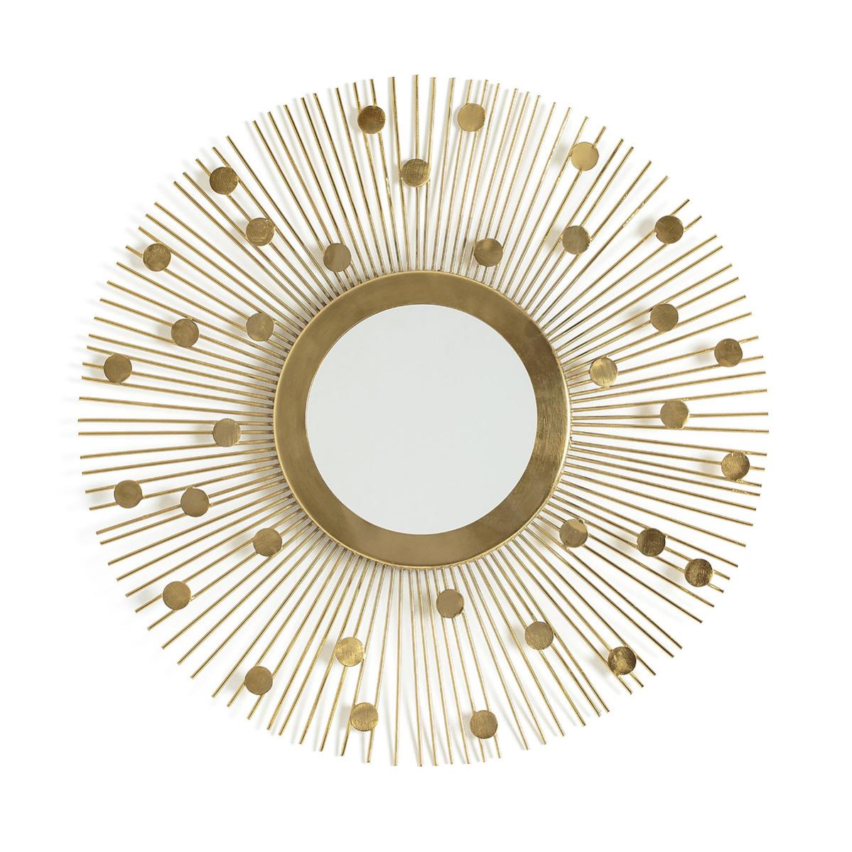 Miroir soleil laiton Chaty Vallauris, 50 cm