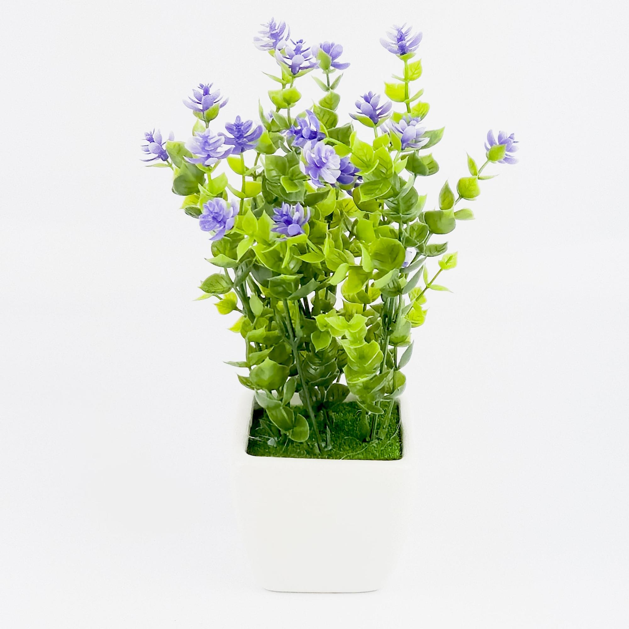 SUNNY BROOK Set 6 Fiori Artificiali Autunnali Con Vaso In Ceramica: Crisantemi E Margherite Finti Per Centrotavola E Decorazione Casa