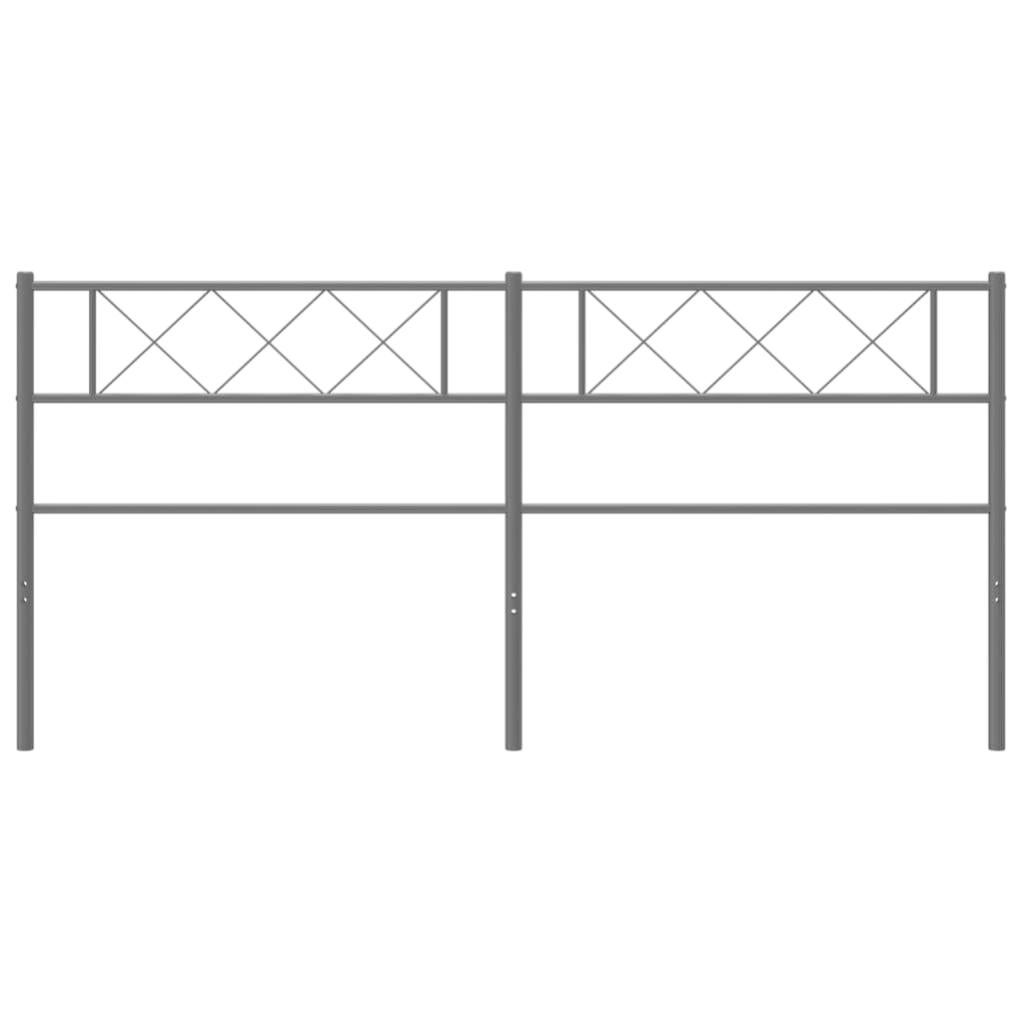 Tête de lit métal noir 180cm - 3