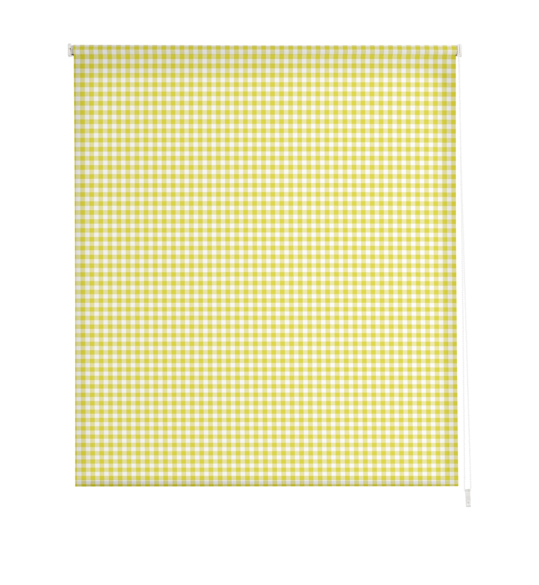 Estoralis   estores personalizados de cocina   150 x 180 cm (ancho por alto) tamaño de tela 147 x 175 cm   modelo vichy-2 color amarillo