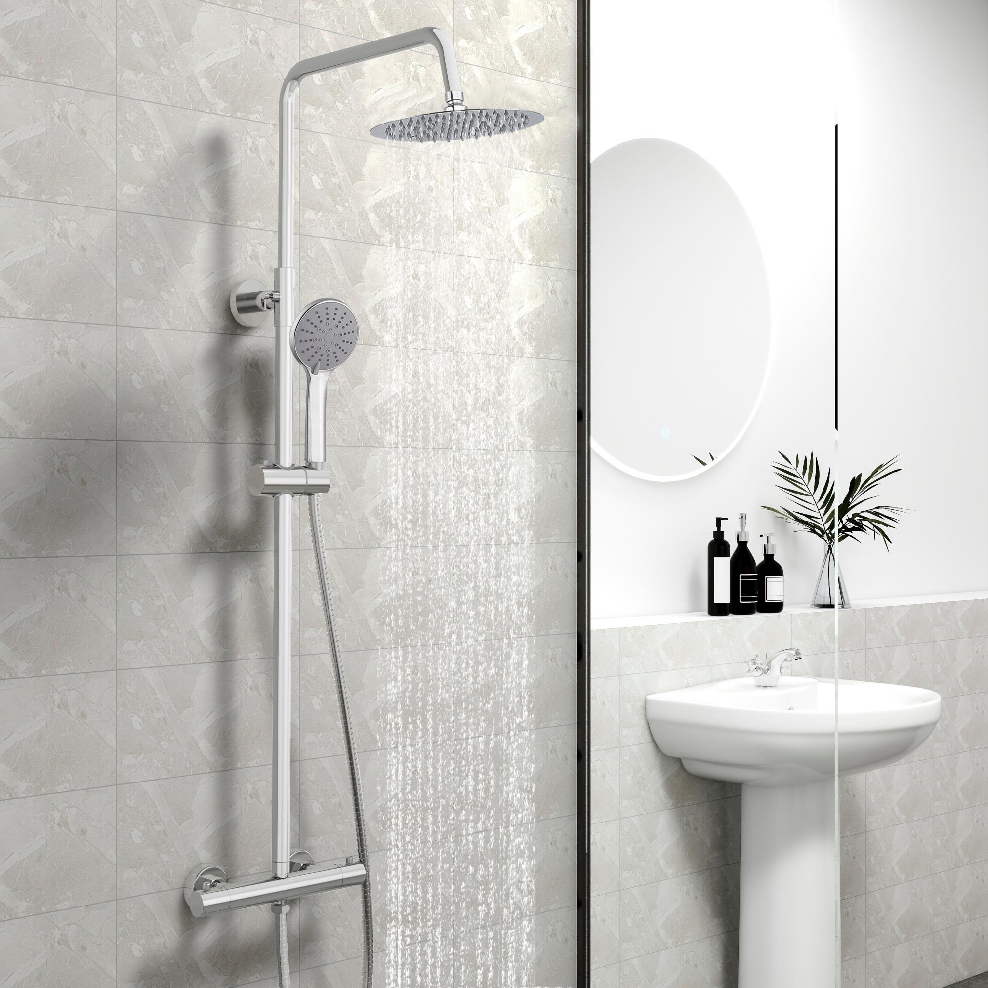 Colonne De Douche Hydromassante Glass - Salle De Bains