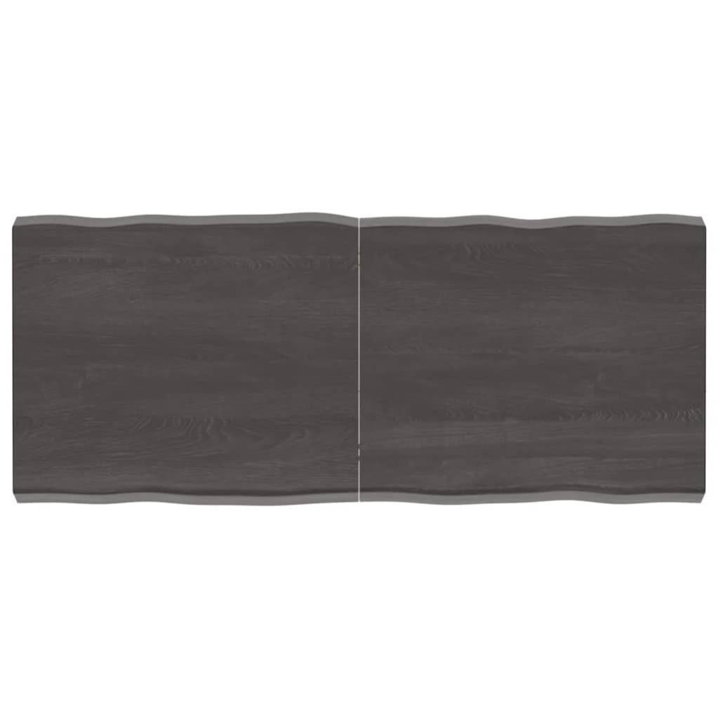 VidaXL Dessus de table bois chêne massif traité bordure assortie 364008 - Maison