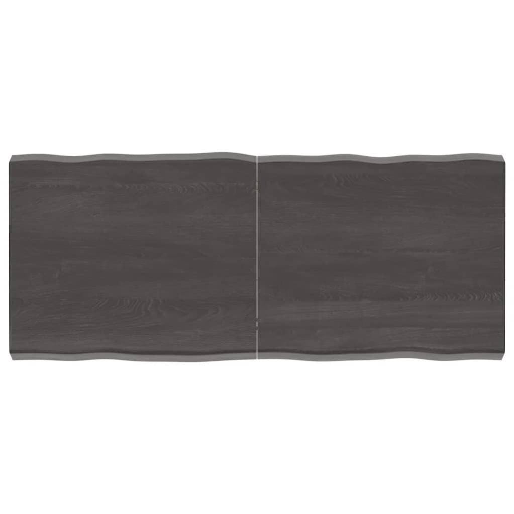 VidaXL Dessus de table bois chêne massif traité bordure assortie 364008 - Maison VidaXL Dessus de table bois chêne massif traité bordure assortie 364008 - Maison