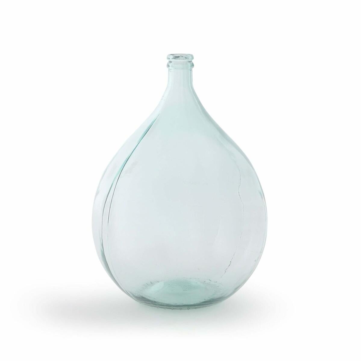 Vase dameJeanne en verre H56 cm, Izolia Verre teinté taille unique