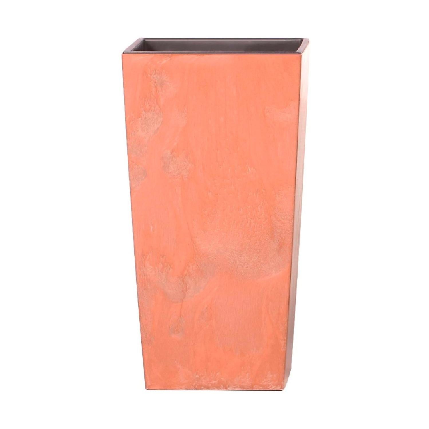 Prosperplast - Vaso rotondo in plastica Splofy da 5 L, colore mocca