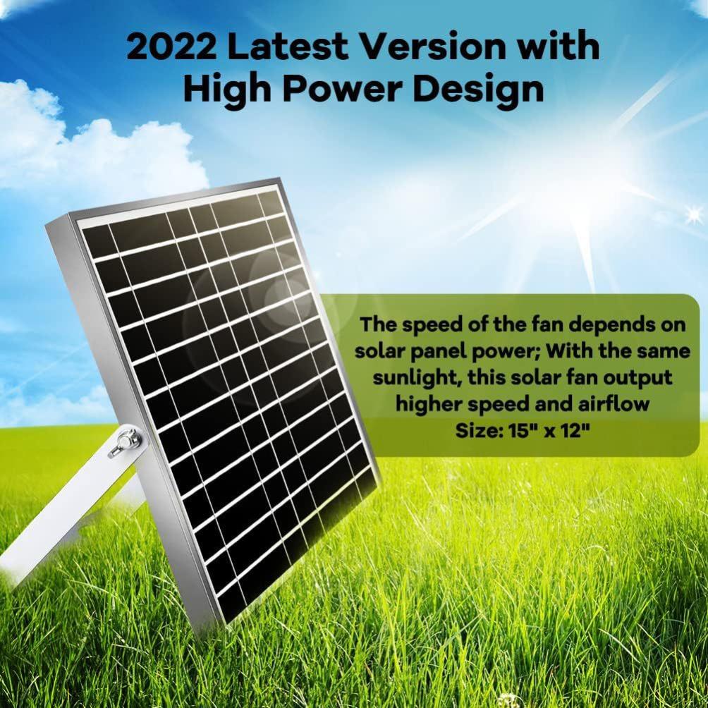 Ventilatore Solare Per Serra - Impermeabile, Con Pannello Solare, Per Capannoni E Pollai - Foto 5