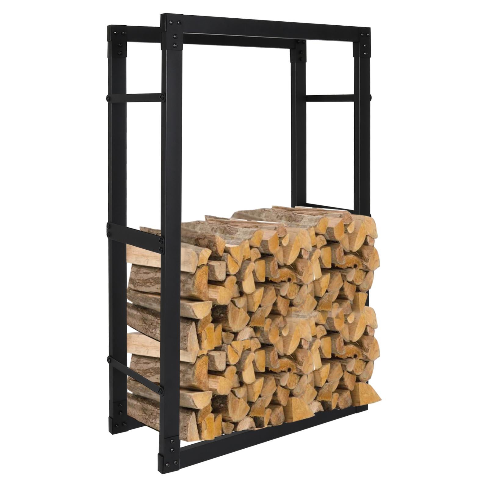 The Woodhaven Portalegna Per Legna Da Ardere Con Coperchio, 12 Piedi, Tubi In Acciaio, Made In USA - 4