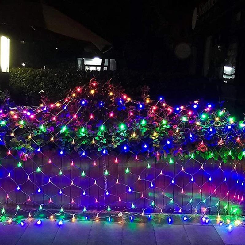 LED Filet de lumière 3*2M Rideau de lumière Chaîne de lumière Lumière ...