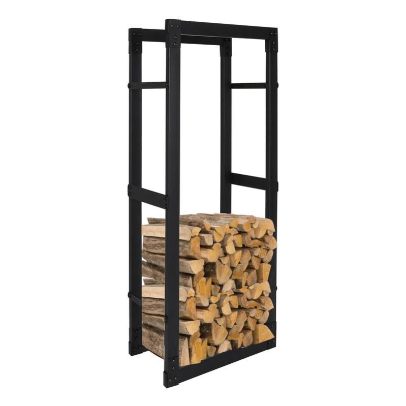 Scaffale Per Tronchi 224 X 34,5 X 124 Cm Supporto Per Legna Da Ardere In Metallo Aiuto Per L Accatastamento 93582501 - Foto 7