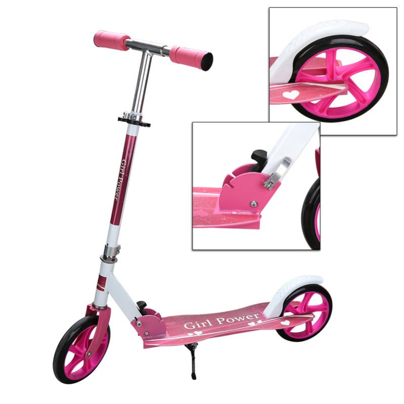 Trottinette Paso Pour Enfants Dès 6 Ans – Motif Stitch, Roues PU ABEC 7, Guidon Réglable 71-80 Cm, 50 Kg Max