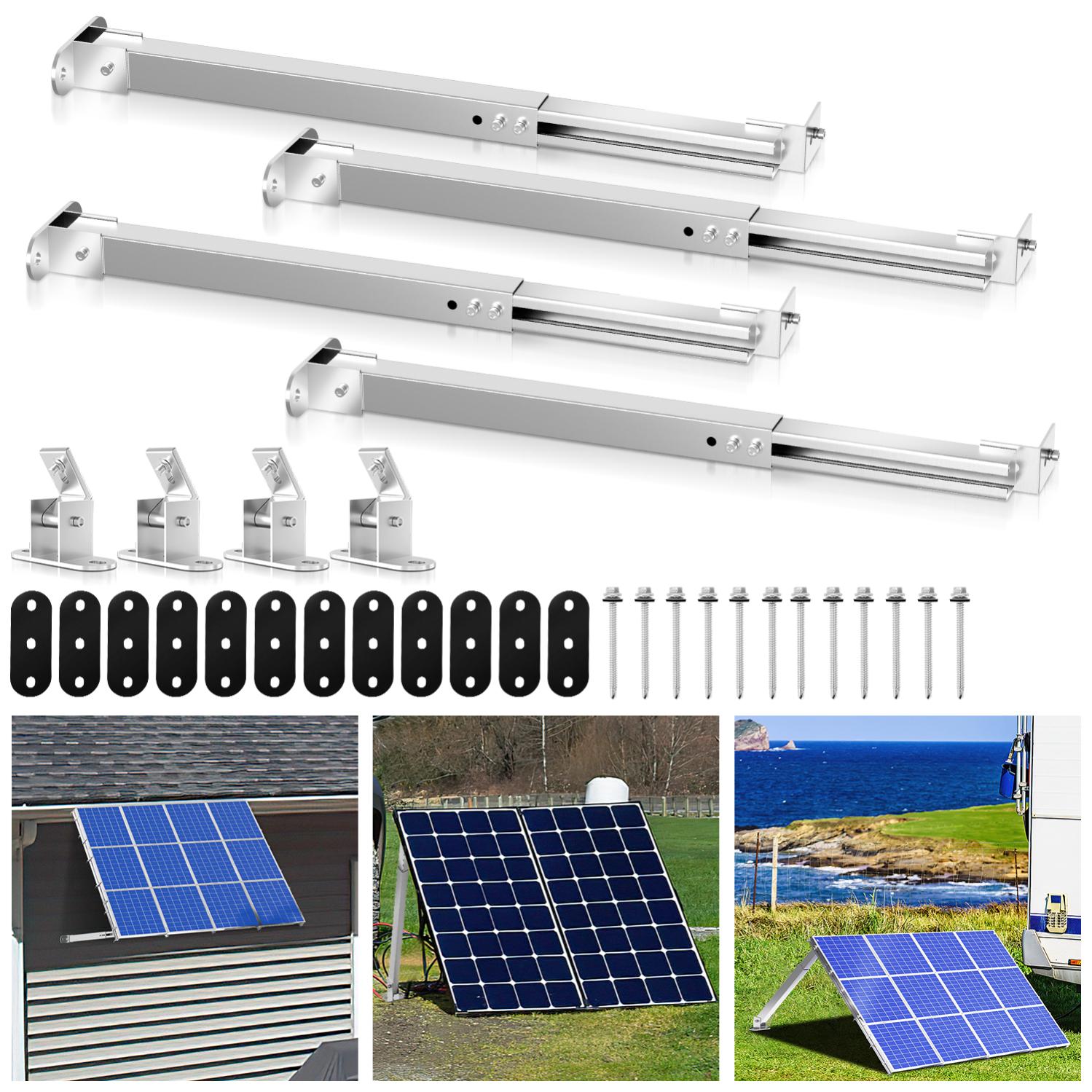 VEVOR Staffa Pannello Solare, Kit di Fissaggio per Pannello Solare con