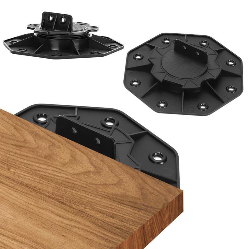 Base Di Appoggio Per Terrazzo Regolabile Con Piedistallo Di Livellamento Cuscinetto Base Base Per Legno Wpc 18 30 Mm 50 Pezzi 87407760 - Foto 9