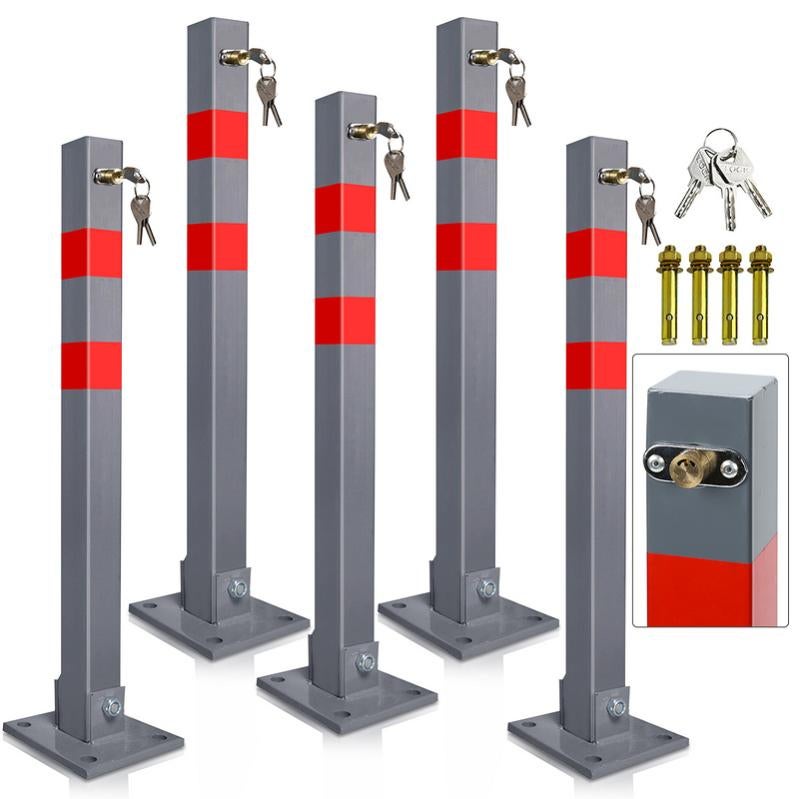 Barriera Per Code Estensibile - 5 Metri, Montaggio A Parete, Acciaio Inox E Nylon, Blu - Foto 2