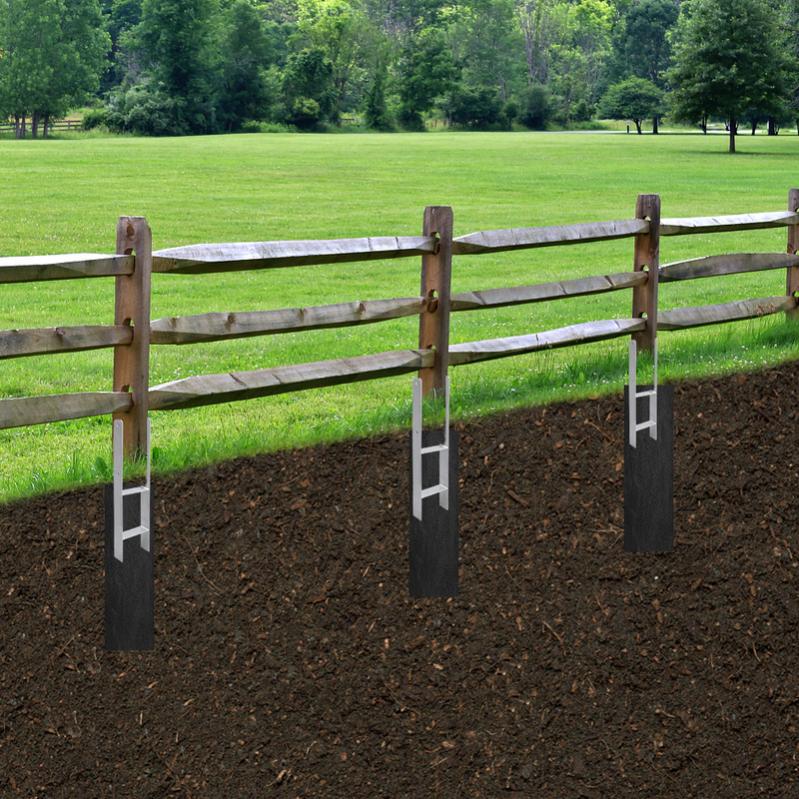 4 Supporti Regolabili Per Palizzate In Acciaio Zincato – Altezza 100-150 Mm, Piastra 75x95 Mm, Per Gazebo E Tetti
