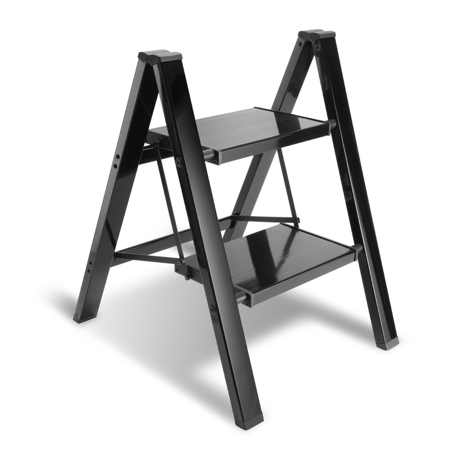 Marchepied Pliable 2 Marches Pour Camping-Car BONJUME - Alliage Aluminium, Charge 150kg, Antidérapant