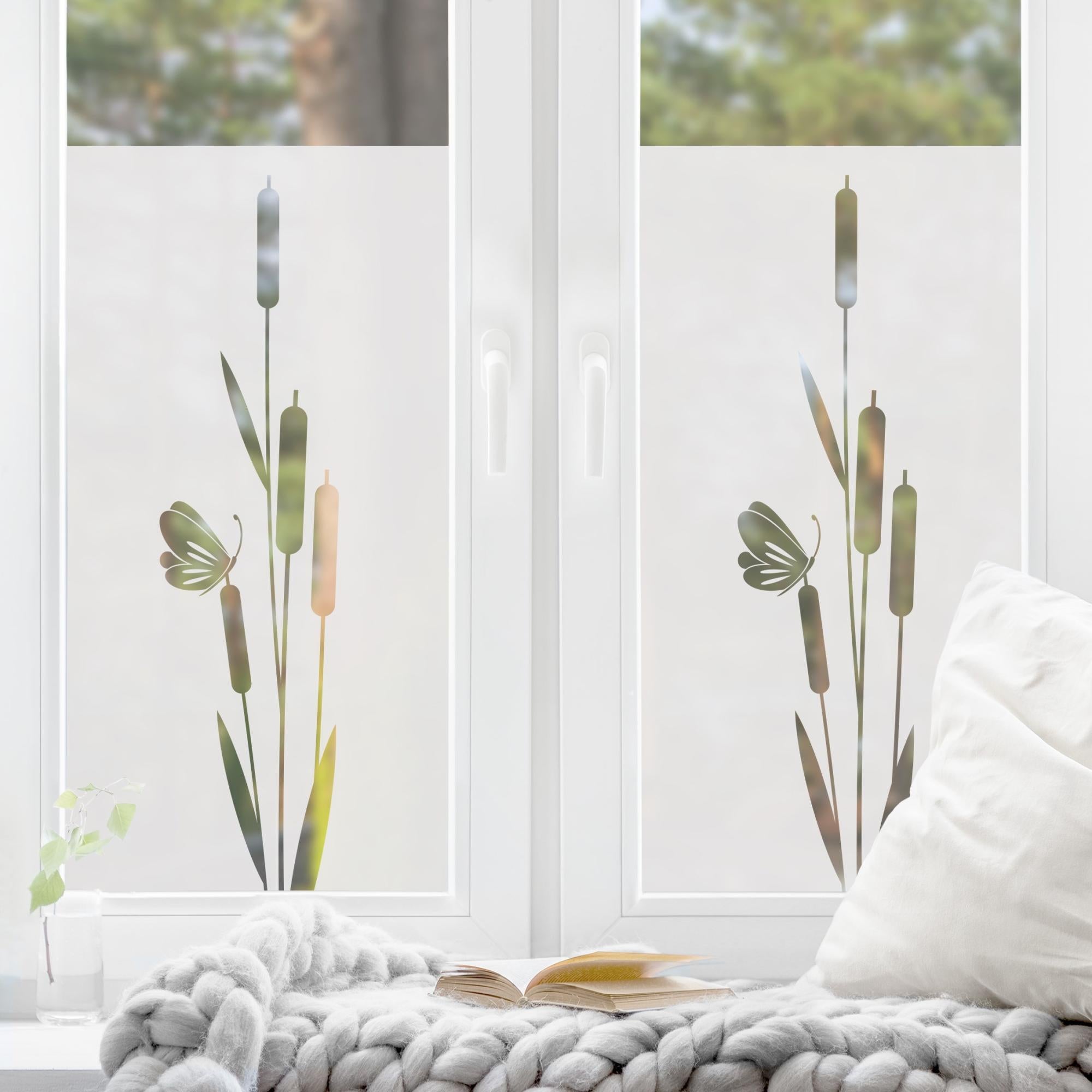 Vinilo Adhesivo Para Ventanas Tipo Vitral - 1m X 45cm, 110 Micrones, Privacidad Y Decoración DCFIX