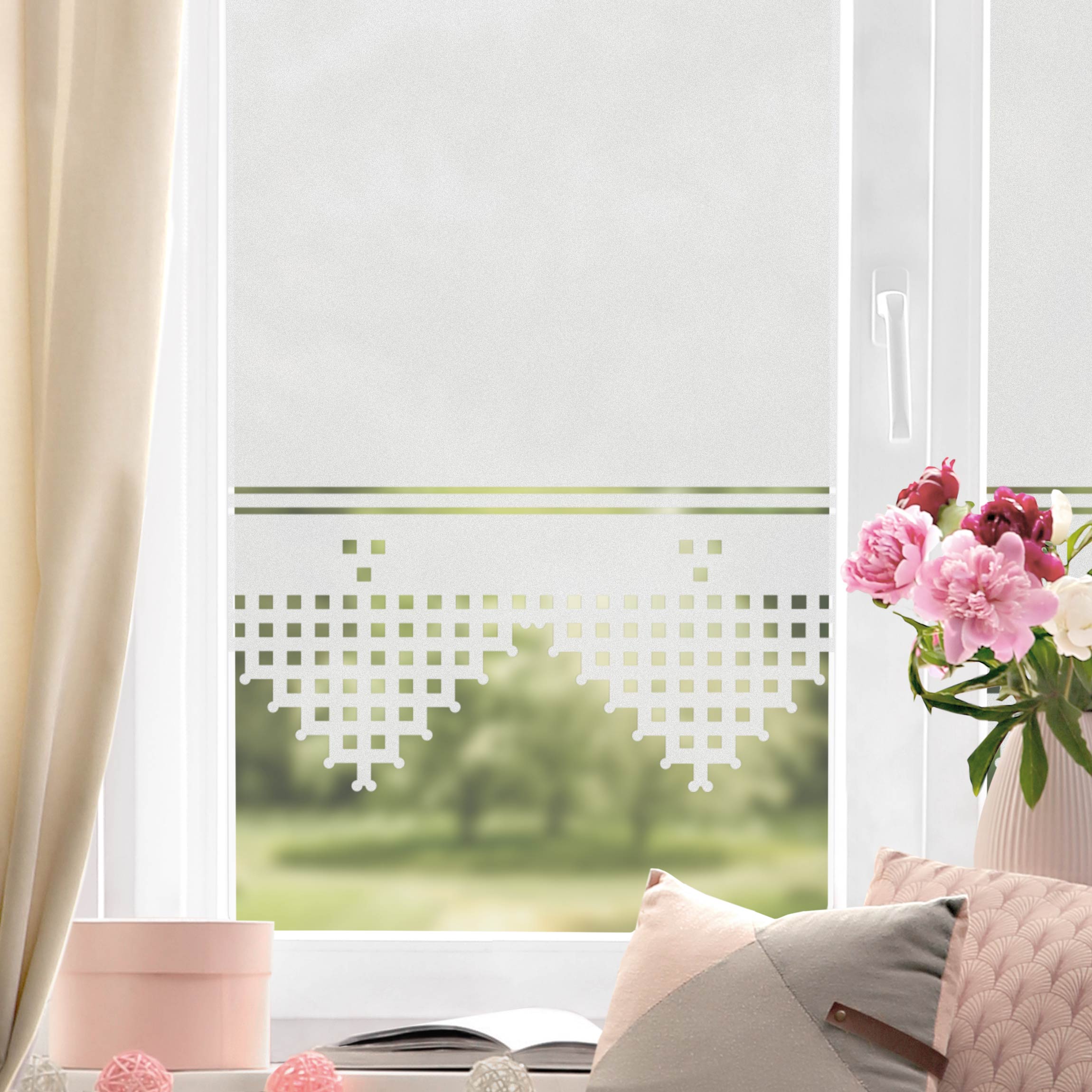 Lámina ventana vinilo privacidad 60 x 180 cm vinilo ventanas intimidad estático vinilo opaco esmerilado 26 salón dormitorio baño cocina