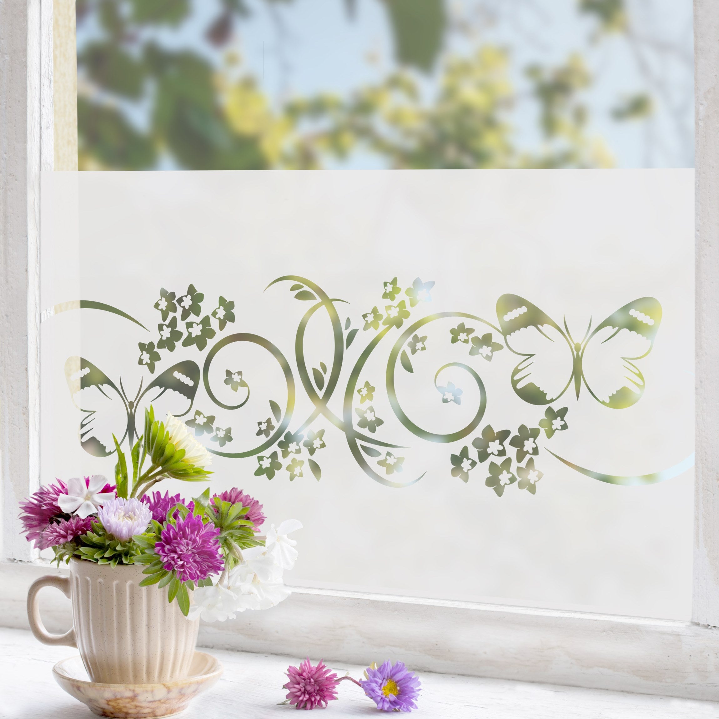 Lámina para ventana vinilo privacidad ventana 100 x 50 cm vinilo ventanas intimidad estático vinilo opaco esmerilado 92 dormitorio salón