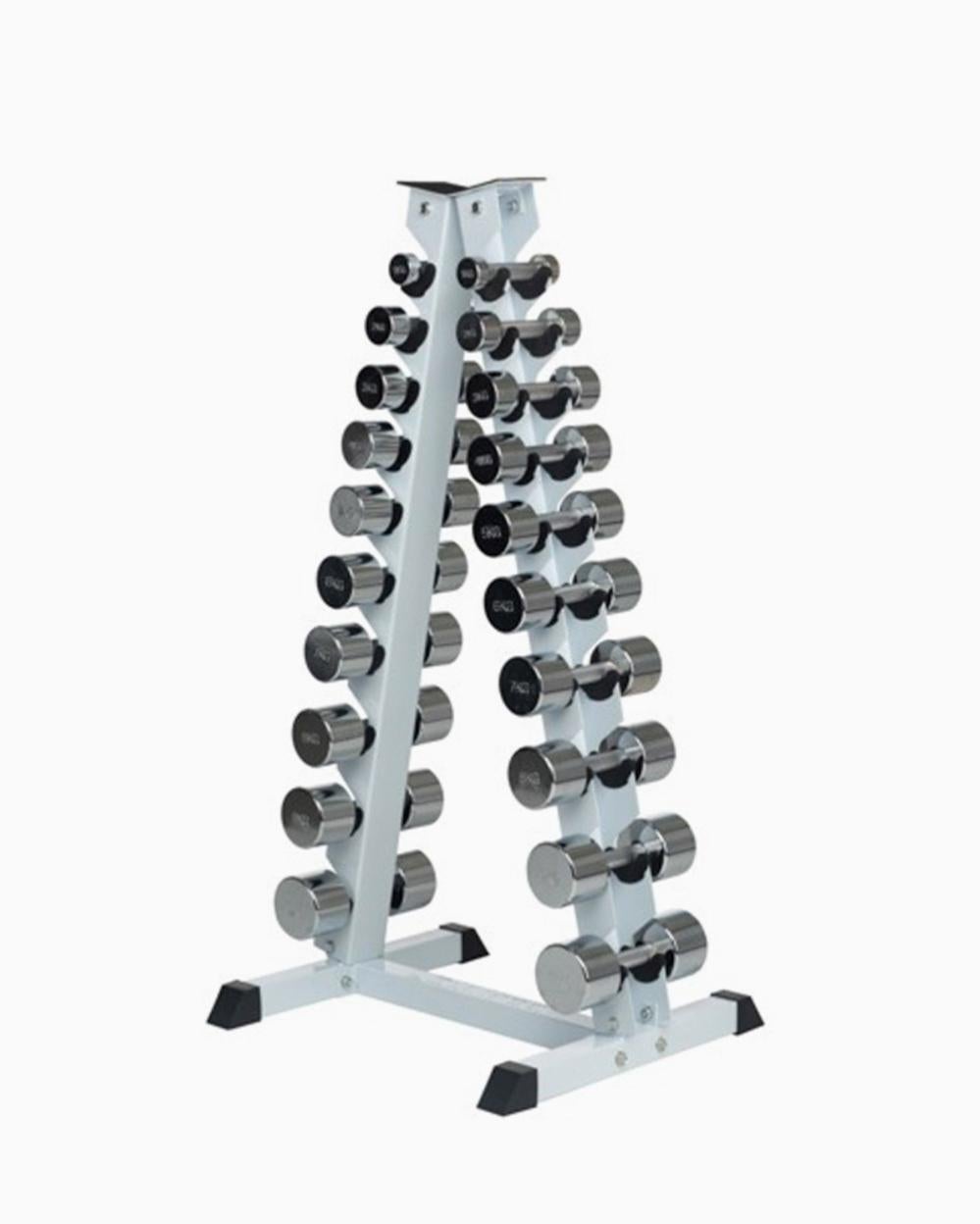 YARNOW Supporto Per Manubri 5 Ripiani: Rack In Polipropilene Per Palestra Domestica, Design A Foglia, 45x38x9.5 Cm, Nero