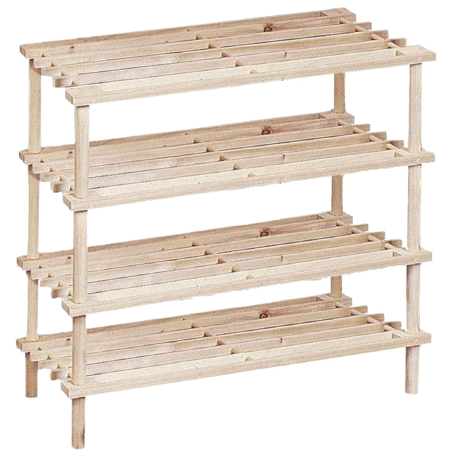 TIENDA EURASIA® Zapatero de Madera Natural, Diseño Sencillo y Compacto