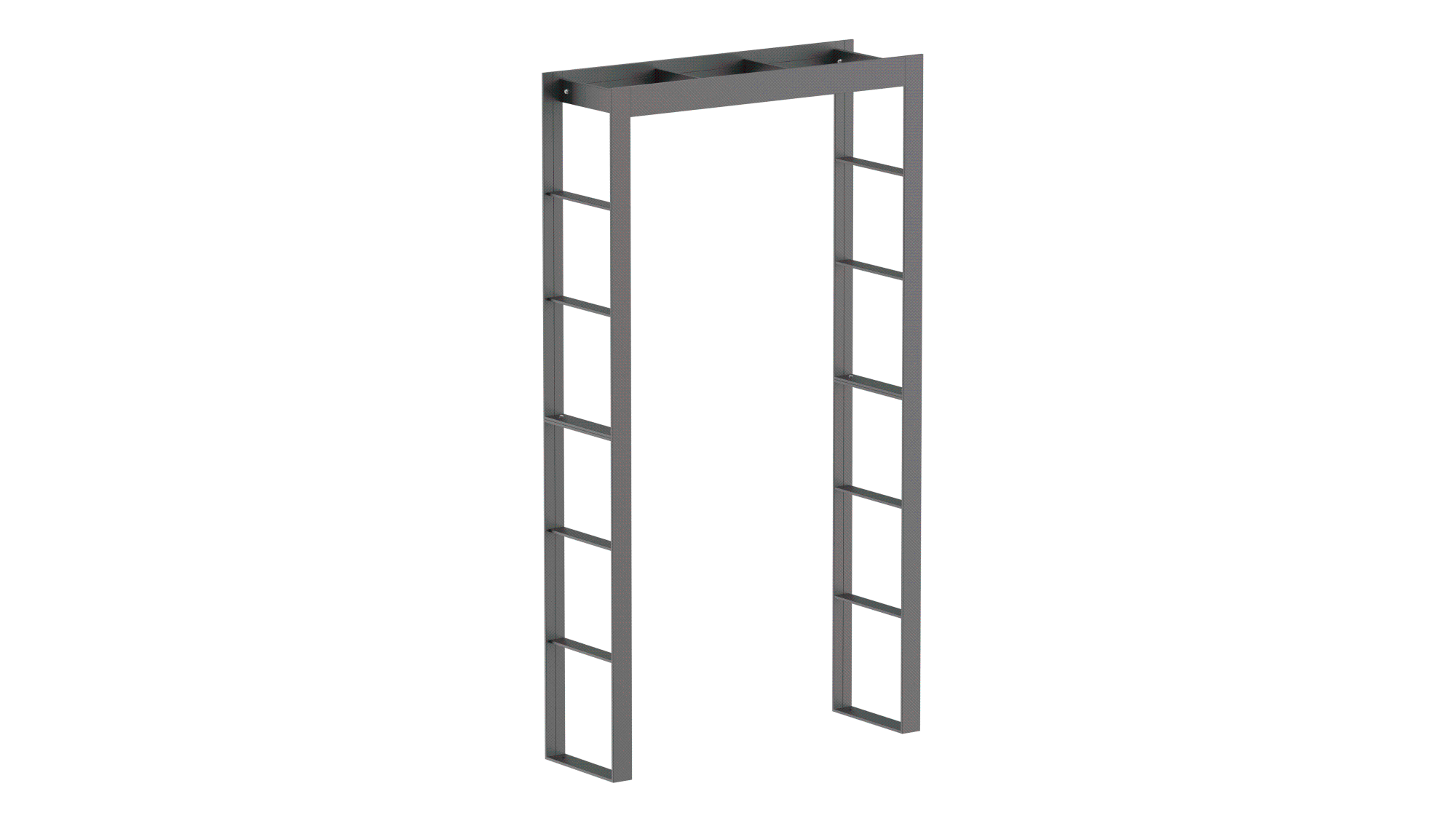 ELEO Arche de jardin en métal Sorrento, thermolaquage anthracite, Arc à