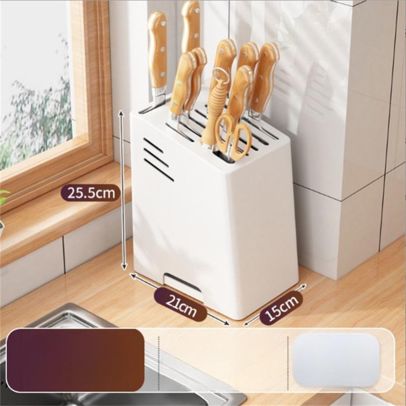 Porte-Couteaux Transparent Acrylique - Présentoir Collection - Support 12 Couteaux - Design 360°