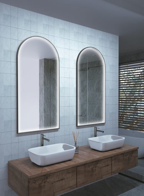 Specchio A LED A Figura Intera CASSILANDO - 165x60 Cm, Luce Dimmerabile 3 Colori, Montaggio A Parete O Pavimento - Foto 4