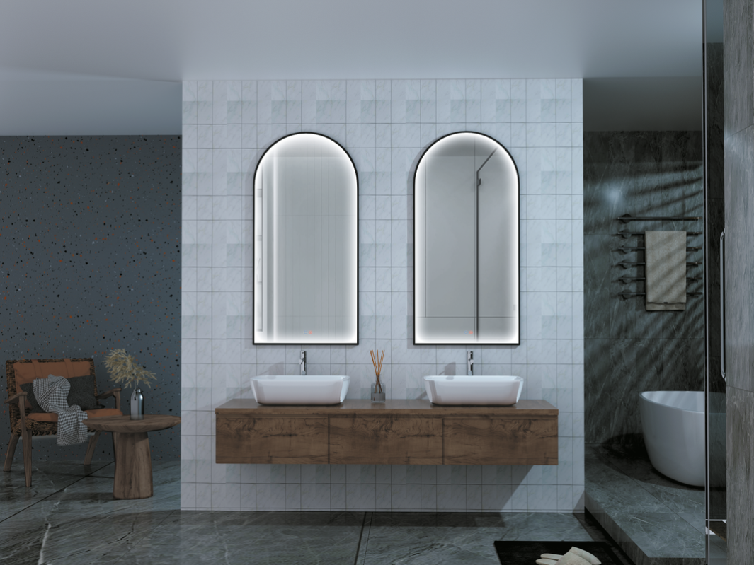 Miroir avec lumière LED pour dressing, salle de bain lumière