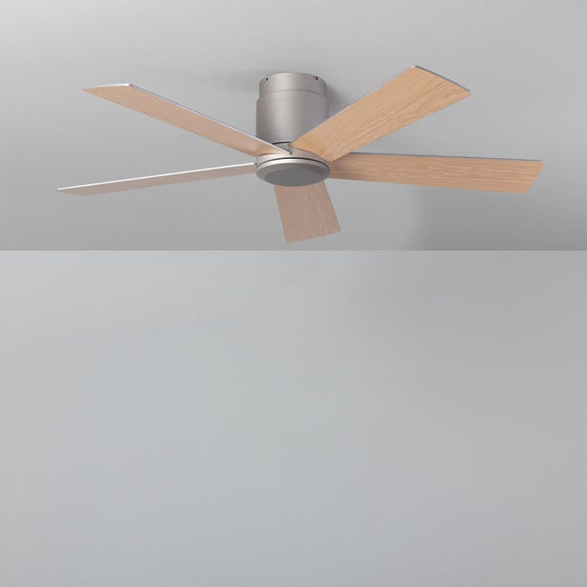 Ventilador De Techo Para Exterior Navy 107cm - Motor DC Silencioso, 6 Velocidades, Mando A Distancia, Color Blanco, Sin Luz