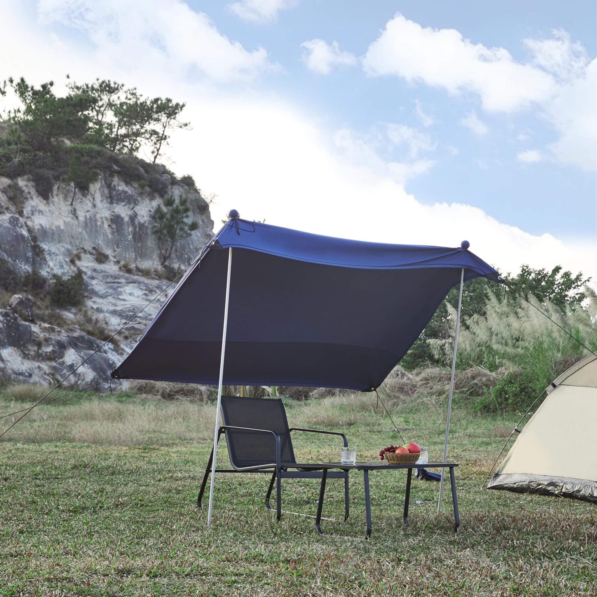 Tente PAKICETUS 4 Places – Beige, 210x210 Cm, Facile à Monter Pour Le Camping