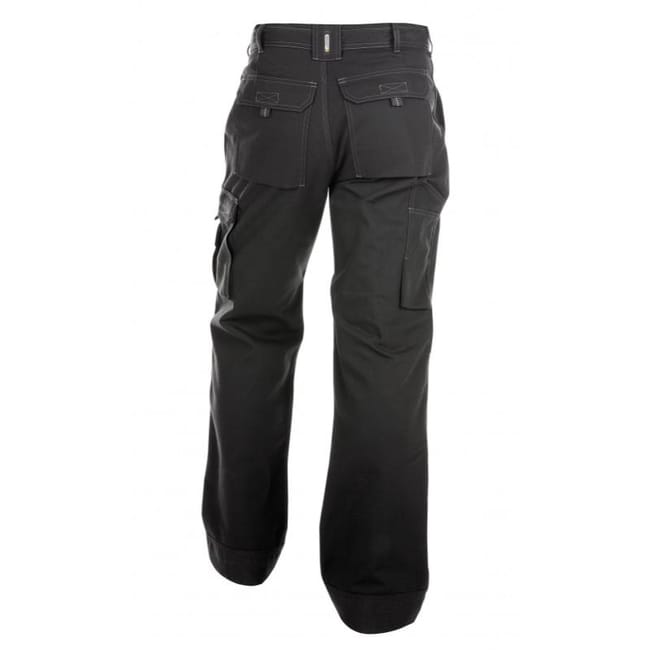 Pantalon de Travail Taille 46 DASSY Jackson en Canvas Avec Poches Genoux 340g m2 Noir 200596 Leroy Merlin