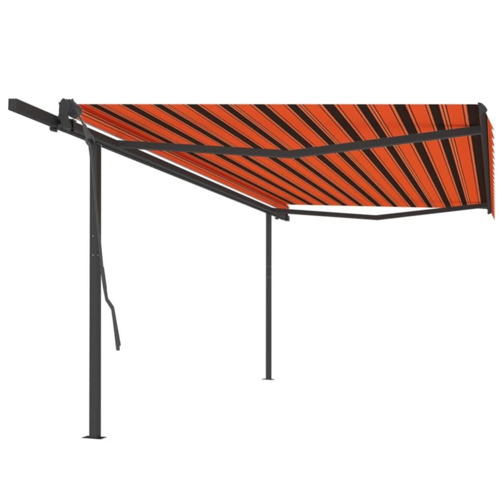 Tenda Parasole Retrattile 1x5 M, In Tessuto HDPE, 95% Protezione UV, Impermeabile, Con Corda E Occhielli - Per Terrazze E Giardini