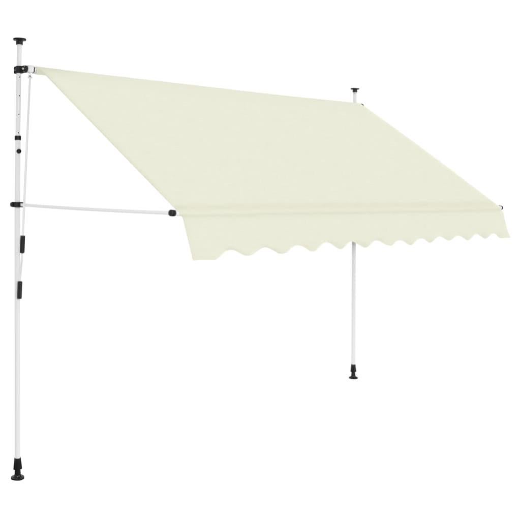 Tenda Da Sole Avvolgibile SONGMICS Per Balcone - 300x120 Cm, Manuale Con Manovella, Regolabile In Altezza E Angolo, Beige