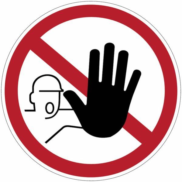 Cartello Vsafety 'Divieto Di Accesso – Persone Non Autorizzate' 600x200 Mm, Adesivo, Conforme ISO 7010, Rosso/nero