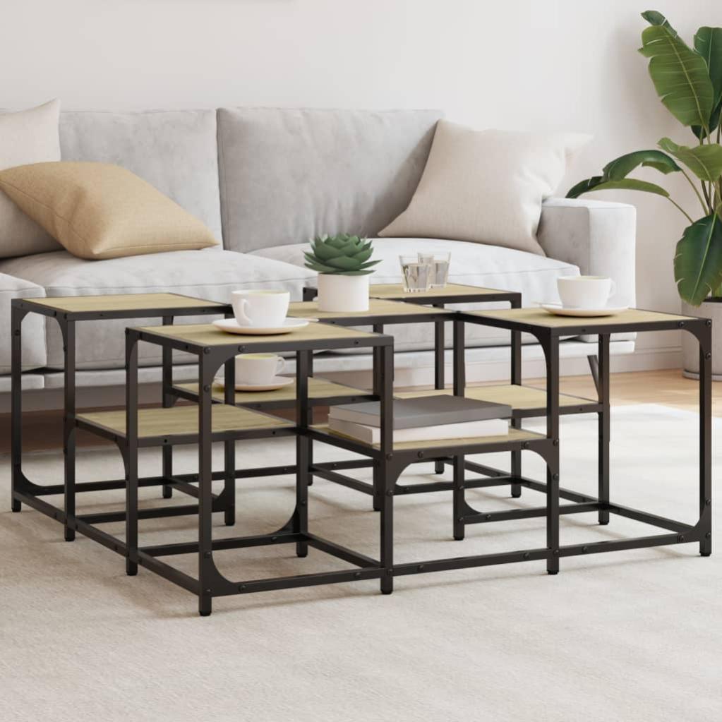 Table Basse Salon Avec Rangement – Carrée 100x100 Cm, Bois Ingénierie Blanc, Design Moderne