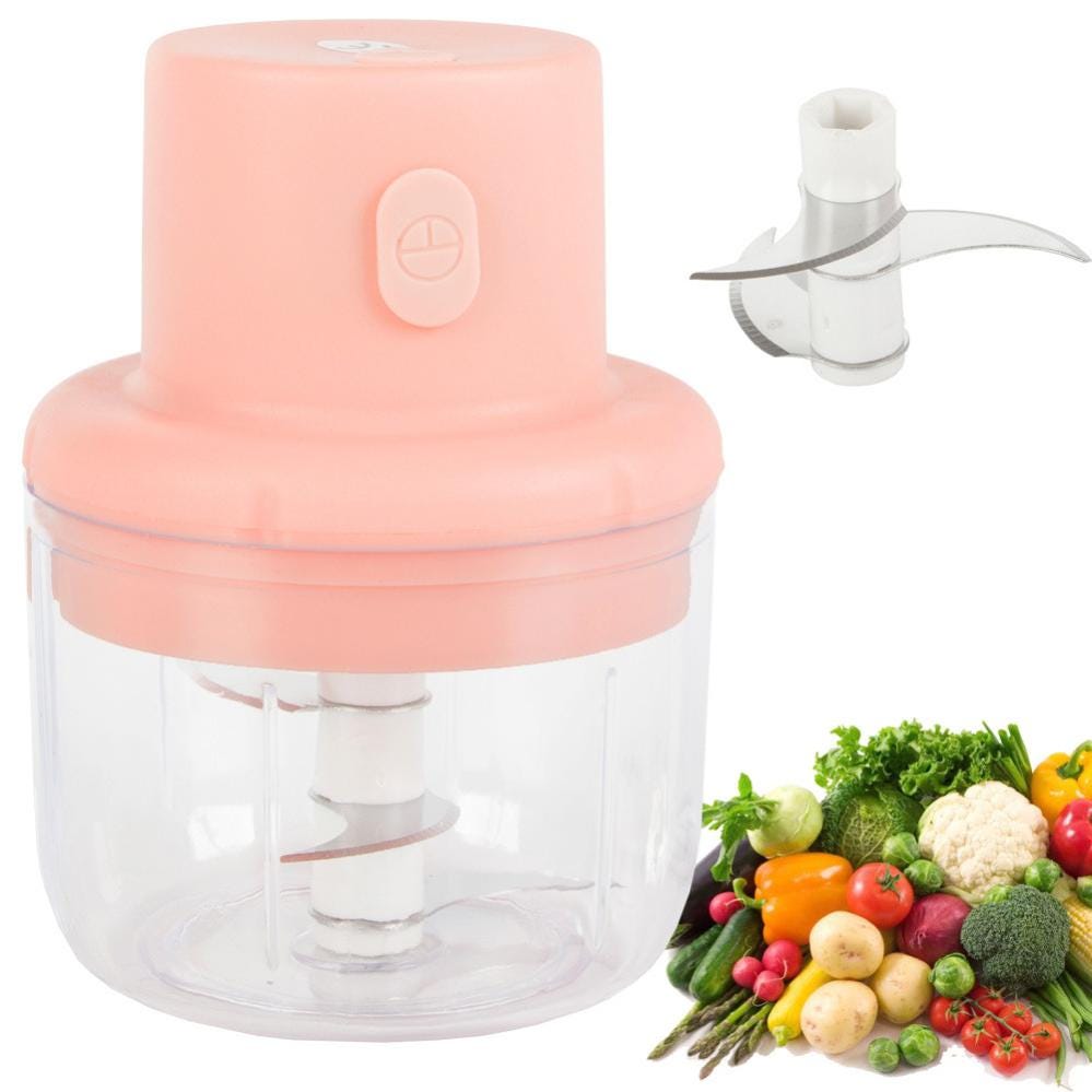 Mini tritatutto elettrico per aglio ricaricabile tramite USB, mini tritacarne portatile per verdure tritatutto cipolle, robot da cucina wireless (100 ml Mini tritatutto elettrico per aglio ricaricabile tramite USB, mini tritacarne portatile per verdure tritatutto cipolle, robot da cucina wireless (100 ml