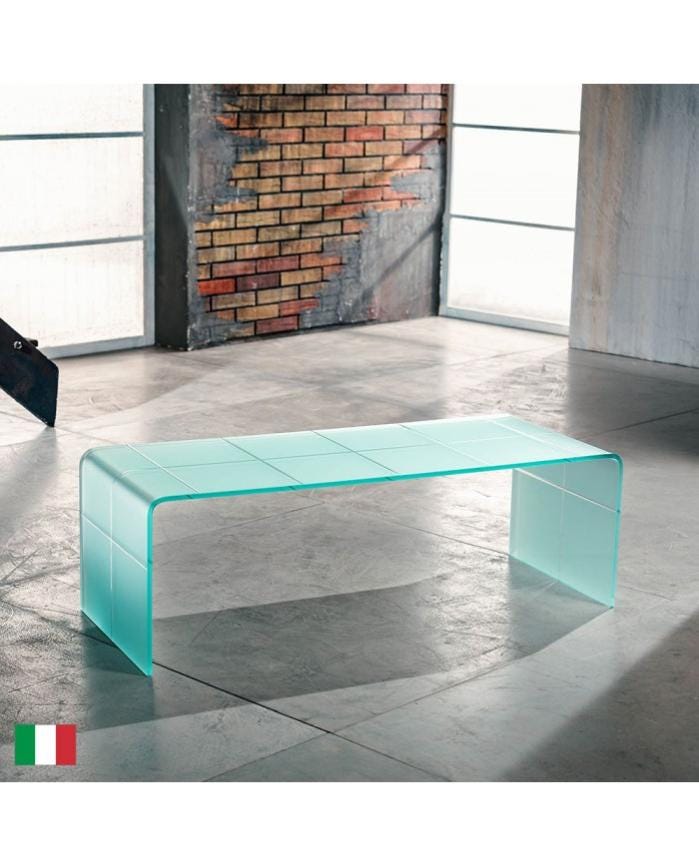 Stilprojectstore Tavolino da caffè in Vetro Curvato Satinato L