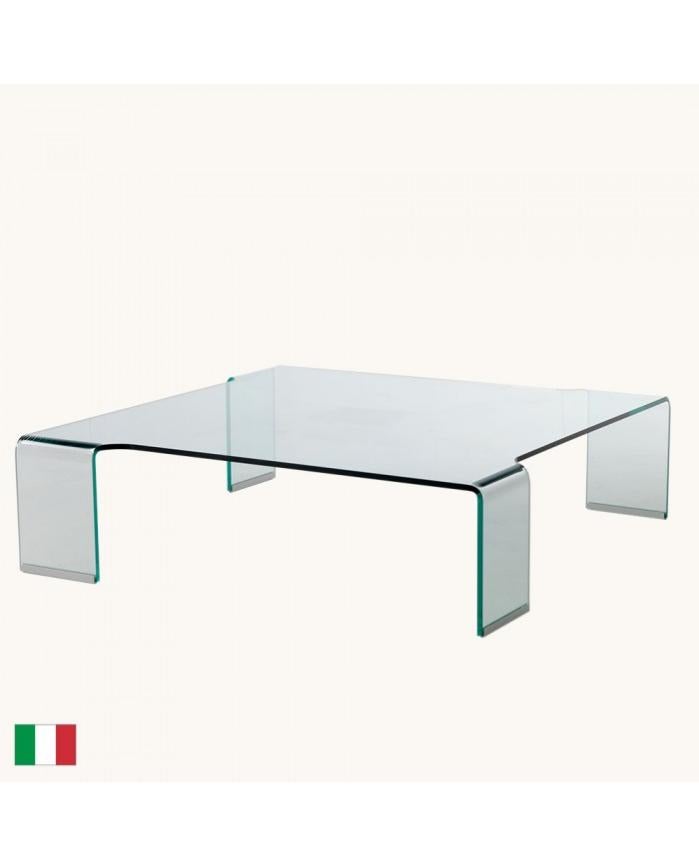 Stilprojectstore Tavolino da caffè in Vetro Curvato trasparente