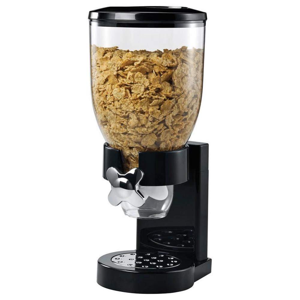 Dispenser Rotante Per Cereali 9kg: 6 Contenitori Trasparenti Per Riso, Pasta, Zucchero, Frutta Secca – Bianco