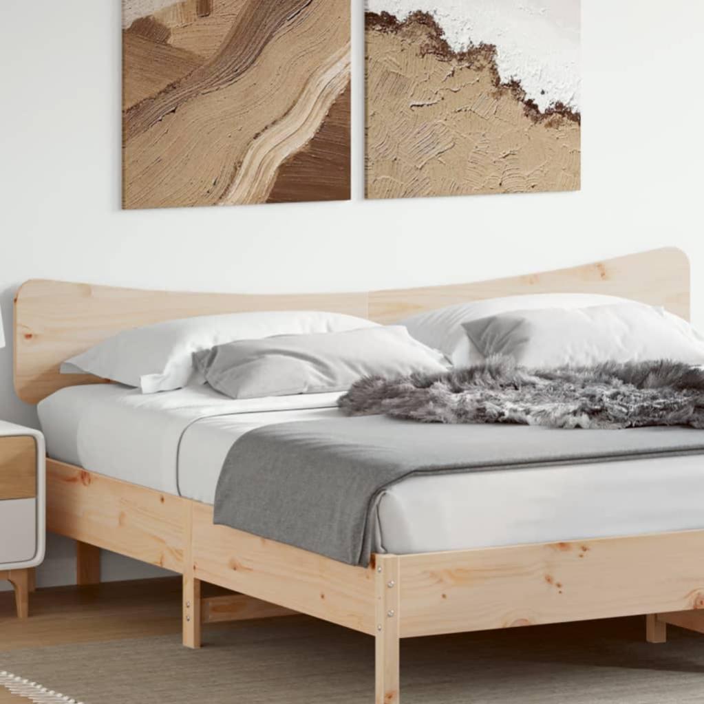 Testiera In Legno Massello Di Rovere VidaXL Per Letto Da 140 Cm – Pannello Testiera Elegante, Gambe Robuste, Dimensioni 142x3x79 Cm, Da Assemblare