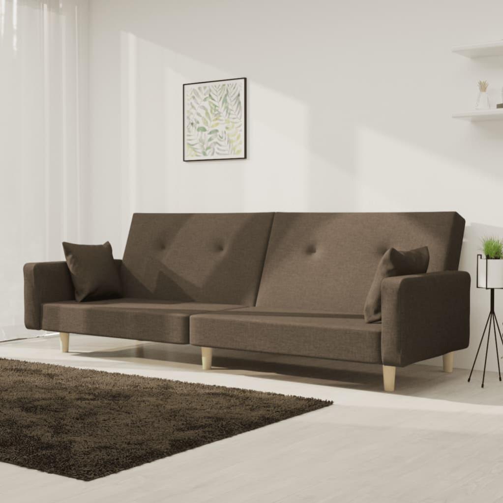Divano Letto Convertibile Redlife 2 Posti – Tessuto Morbido, Modulare E Pieghevole Per Piccoli Spazi, Con Cuscini A Materasso E Tasche Laterali