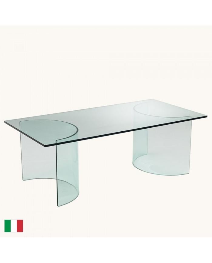 Stilprojectstore Tavolino da caffè in Vetro Curvato Trasparente