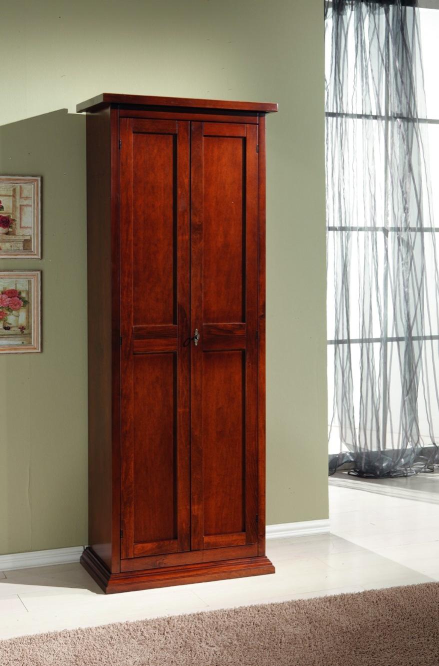 Armadietto MeMi Me238NOC In Legno Noce - 38x75x85cm, 2 Ante E 2 Ripiani Regolabili - Foto 2