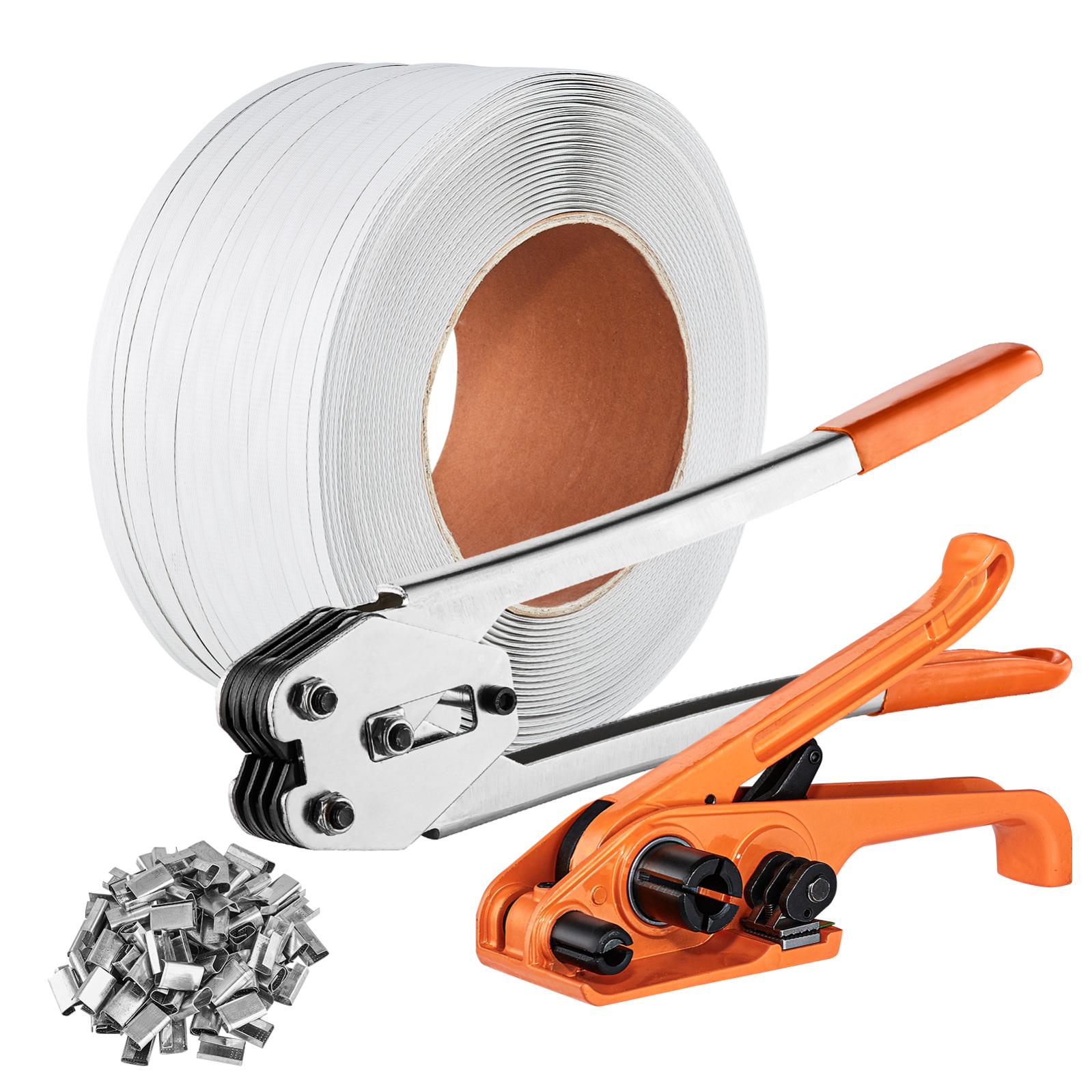 Kit De Cerclage Manuel Pour Palette - Tendeur, Scellant, 200m De Bande PET